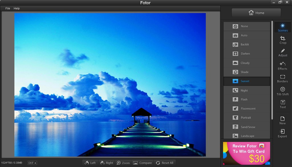 Photoshop альтернативы Fotor