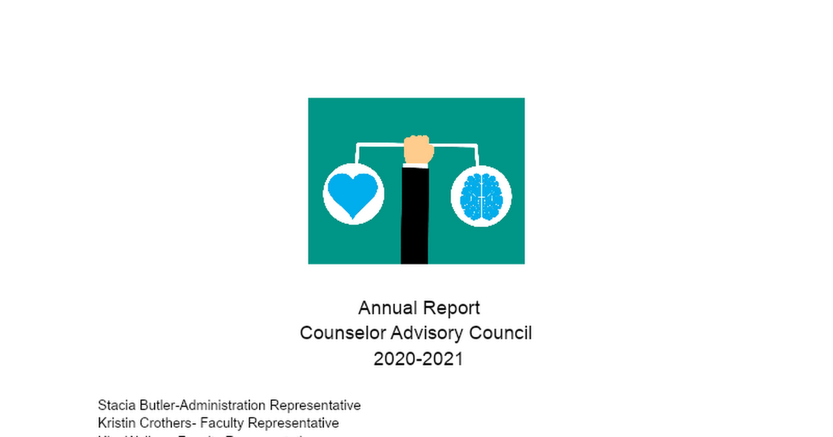 Counselor Advisory Council Fall 2021 Annual Report