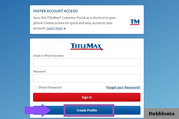 create a titlemax account