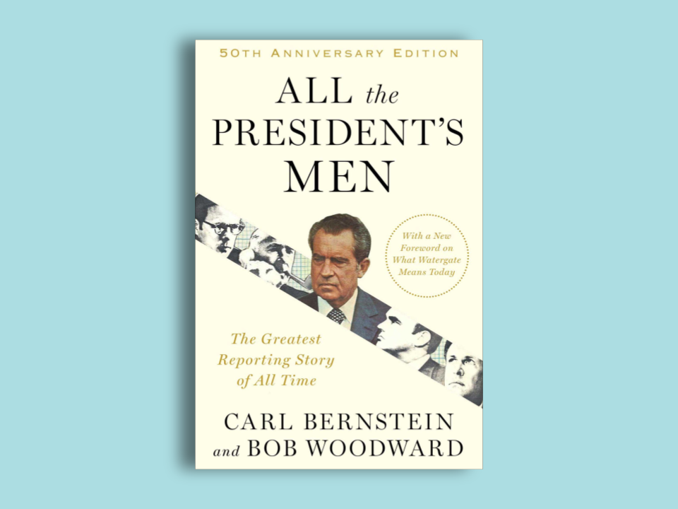 The book cover of "All the President's Men."