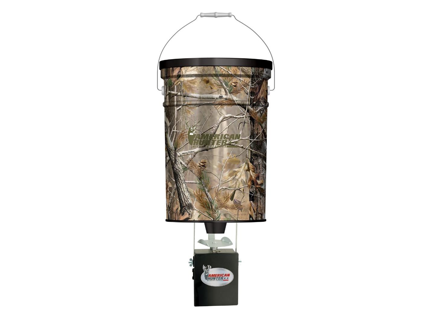 American hunter deer feeders are hunter's favorite due to big capacity and extreme durability. Find top brand deer feeder reviews here.