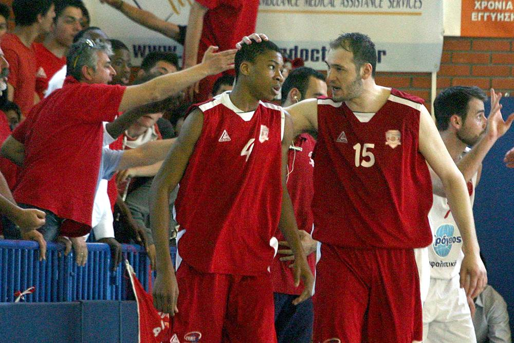 Giannis playing in Greece