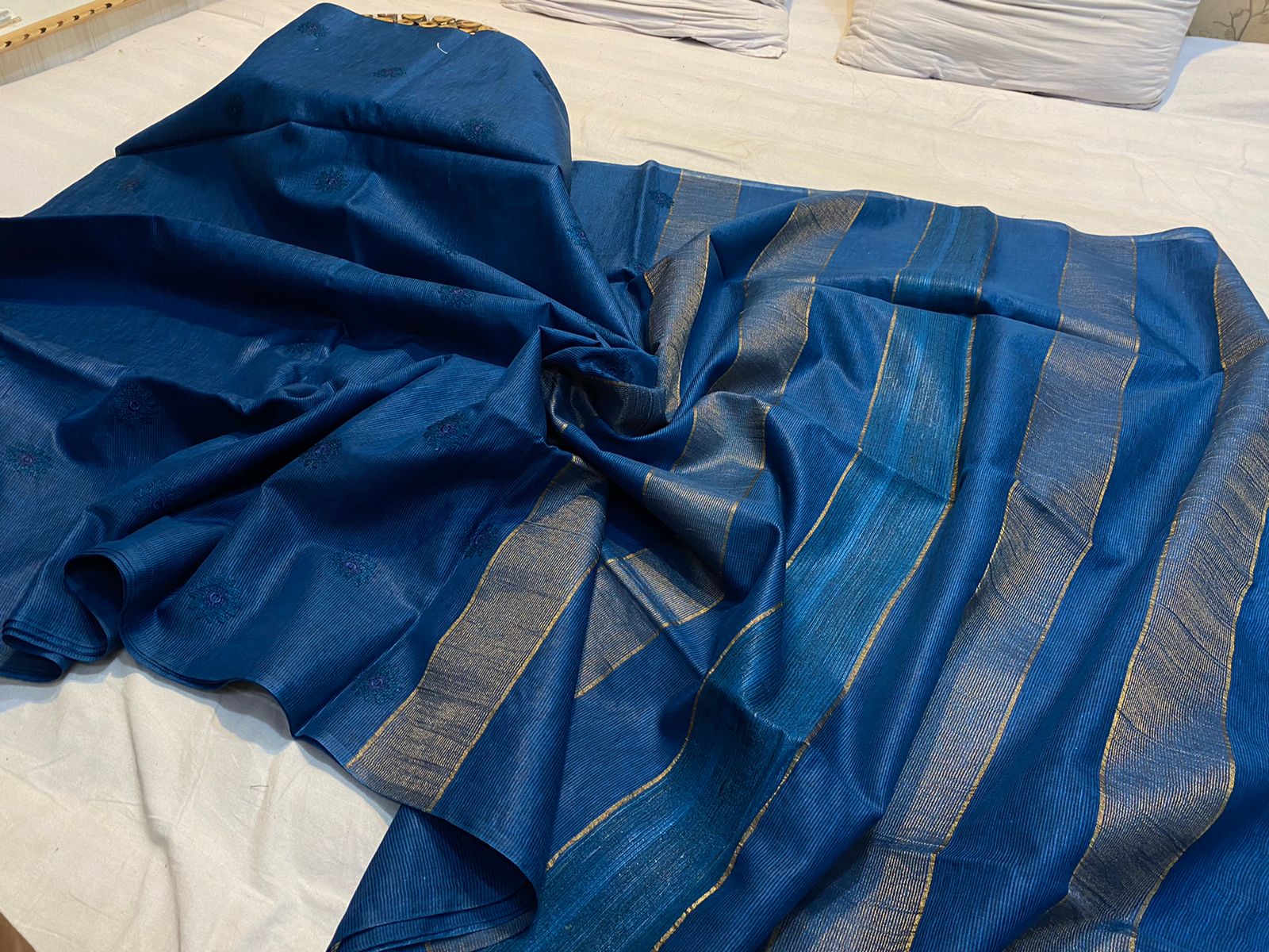 Tussar nail silk Saree