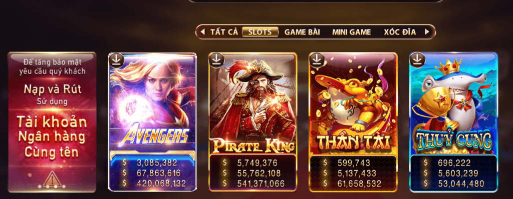 Thế giới game slot đẳng cấp