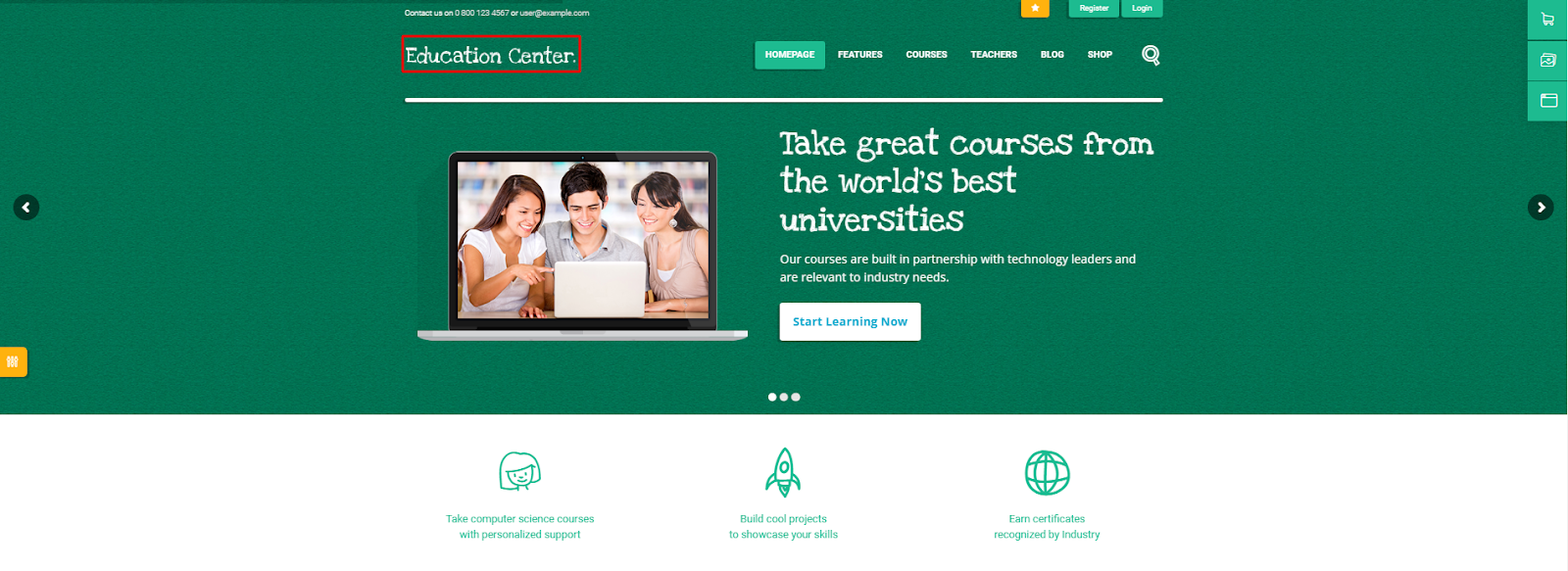 Education Centre - LMS Theme for School and University Online Courses 