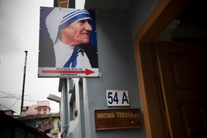 KOLKATA,INDIA SEPT 1: Exterior of the Mother House of the Missionaries of Charity