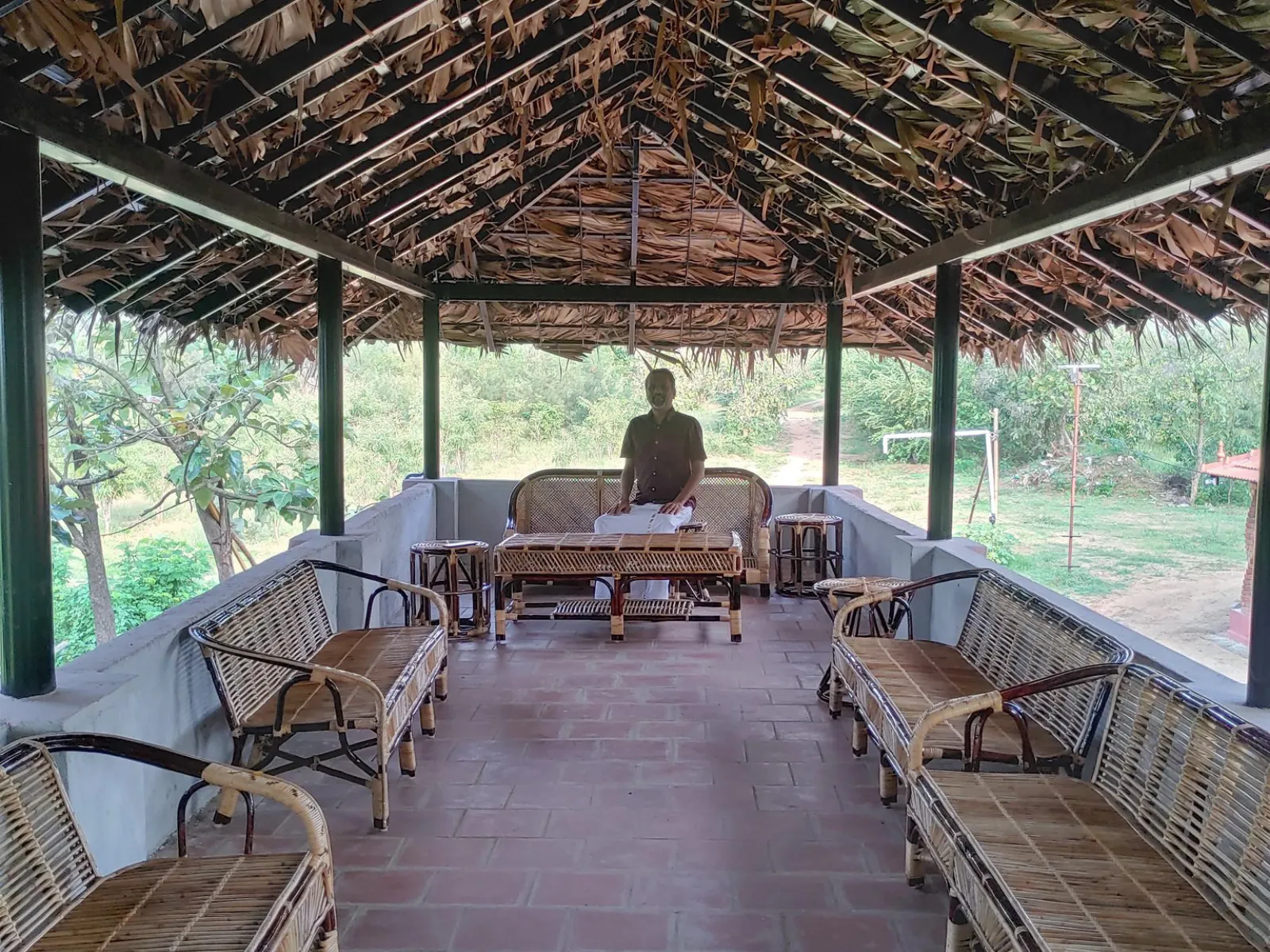 Sridhar Vembu at his workplace