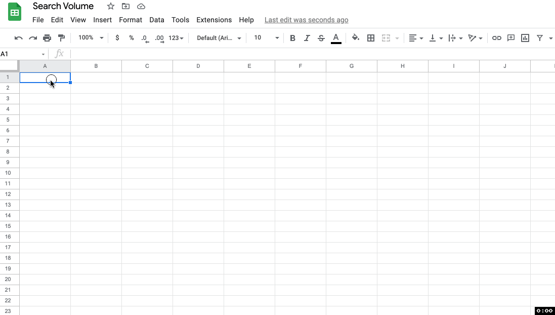 Sparklines in Google Sheets example