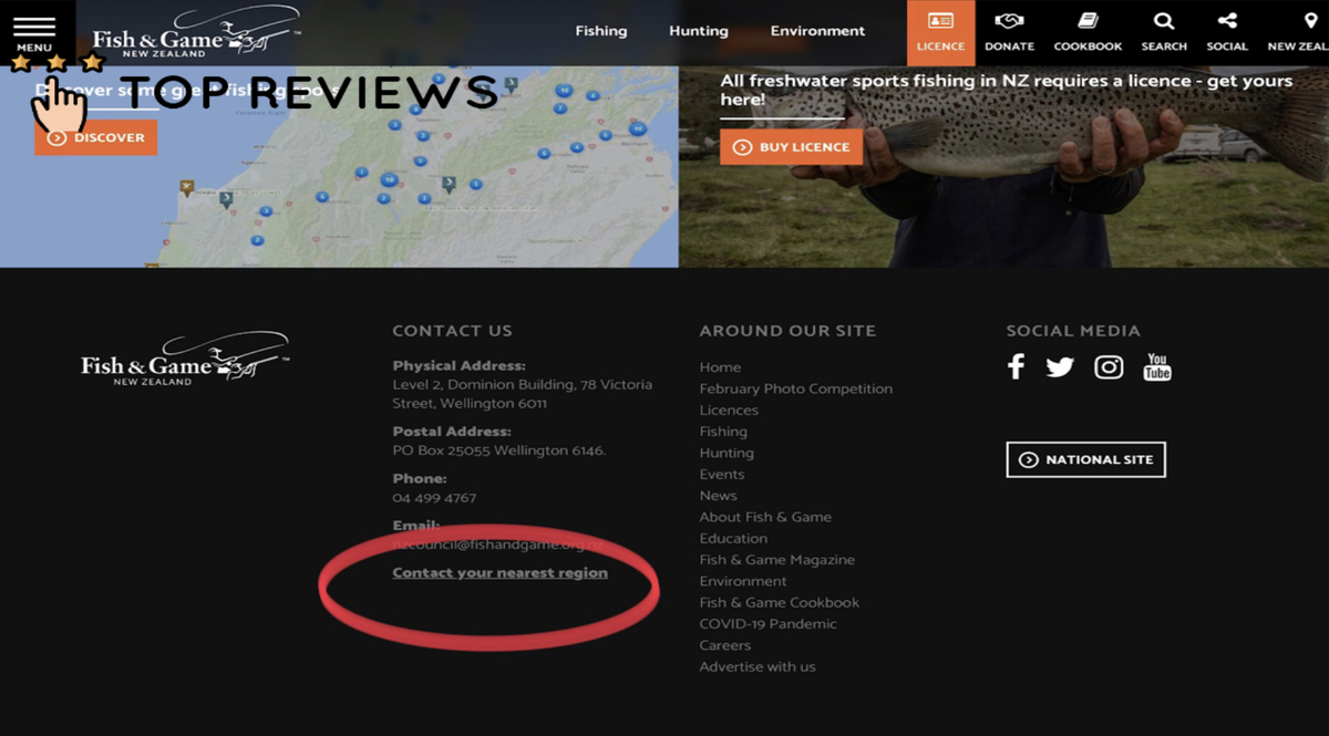 contact nearest region