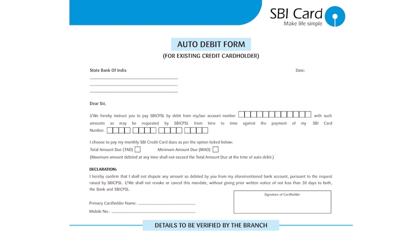 How To Pay Sbi Credit Card Bill How To