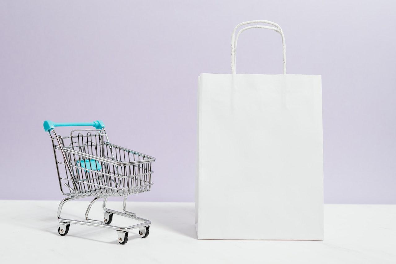 A shopping and bag
