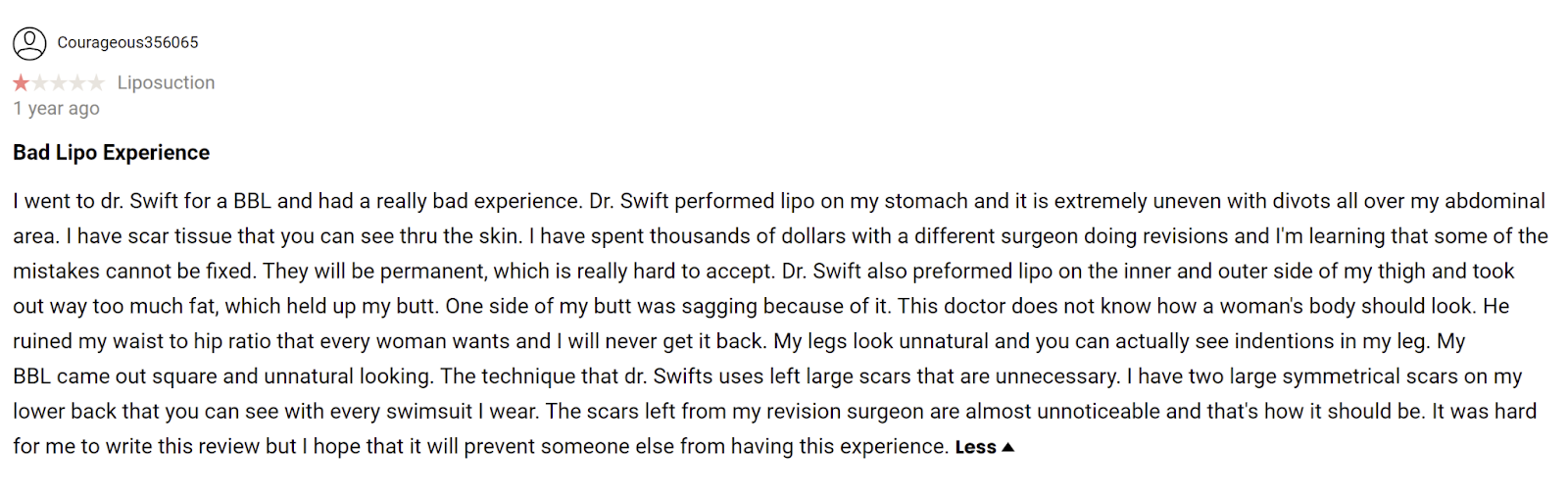 Dr. Richard Swift, MD review