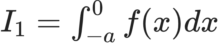 {"font":{"family":"Arial","size":11,"color":"#222222"},"id":"77","type":"$","code":"$I_{1}=\\int_{-a}^{0}f\\left(x\\right)dx$","ts":1599734997337,"cs":"36fJ3X9J8IVsIPbvRH+9jw==","size":{"width":122,"height":24}}