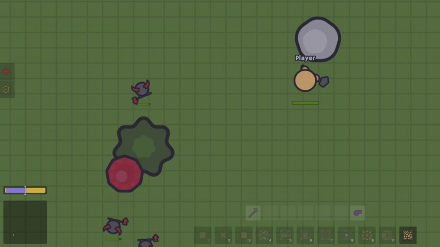 Harvesting resources in one of the best free online games, Zombs.io