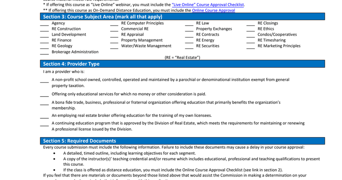 real-estate-broker-continuing-education-course-approval-application-pdf