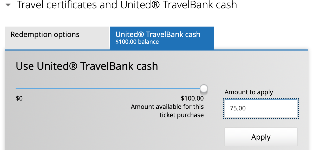 Guide on How To Use United's Travel Bank