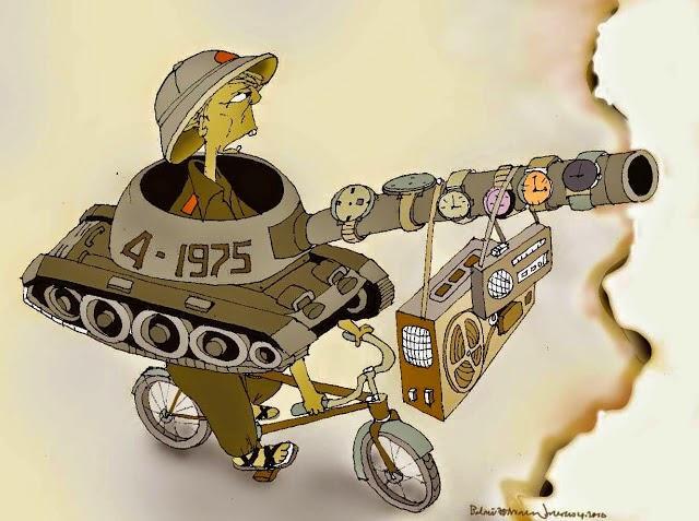 Cartoon a cartoon of a person in a tank on a bicycle

Description automatically generated with low confidence
