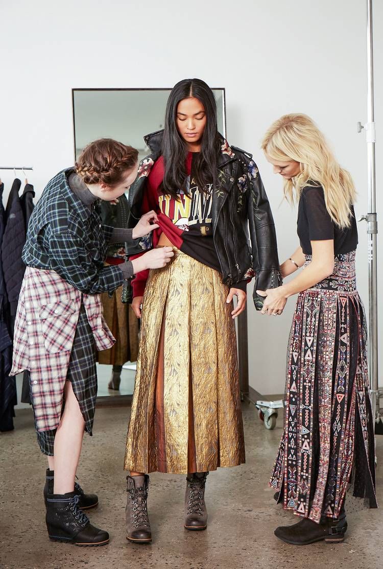 Fashion Designers with their Client
