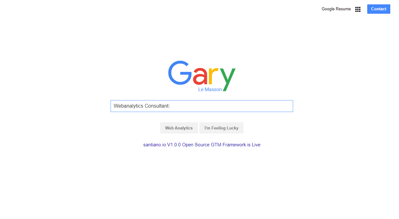 Gary Le Masson's personal website