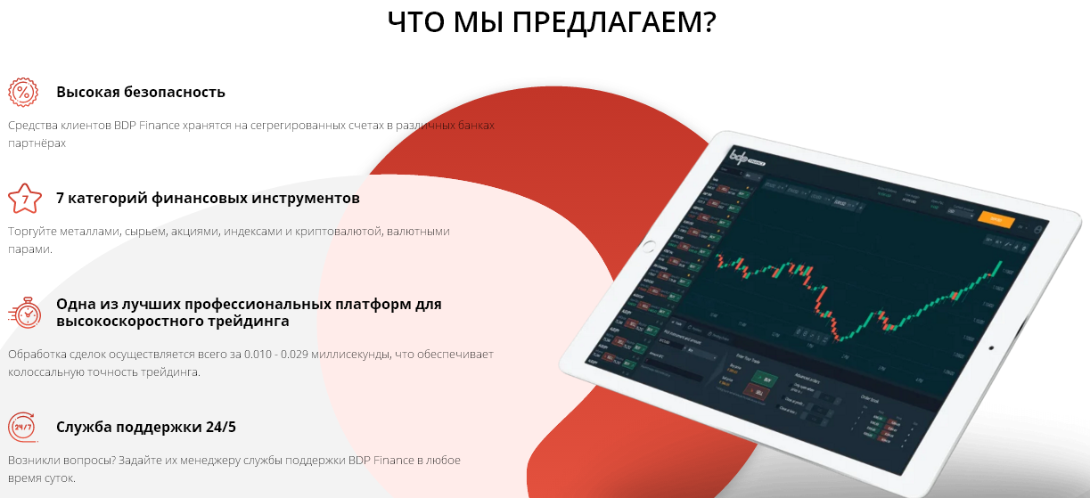 Анализ торговых возможностей BDP Finance: обзор условий, отзывы