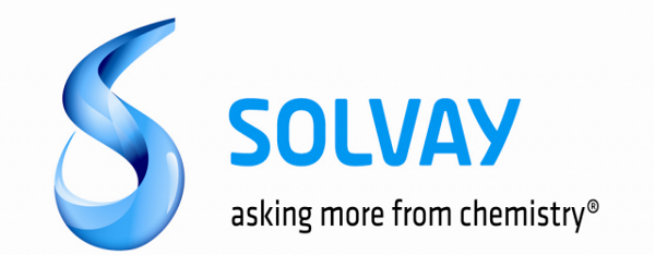 Firmaets logo på Solvay