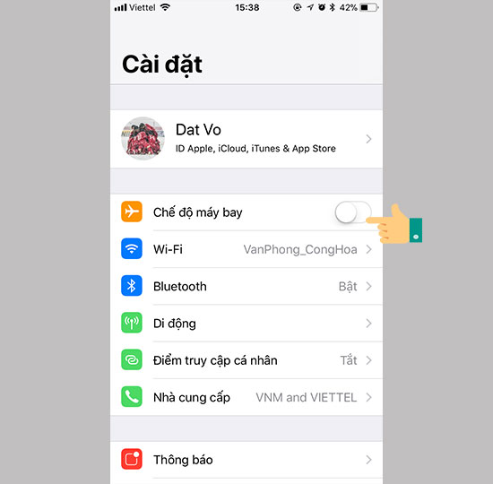 Hướng dẫn khắc phục iPhone XS lỗi 3G không truy cập được mạng