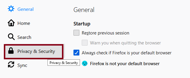 How to disable Autofill  from Firefox