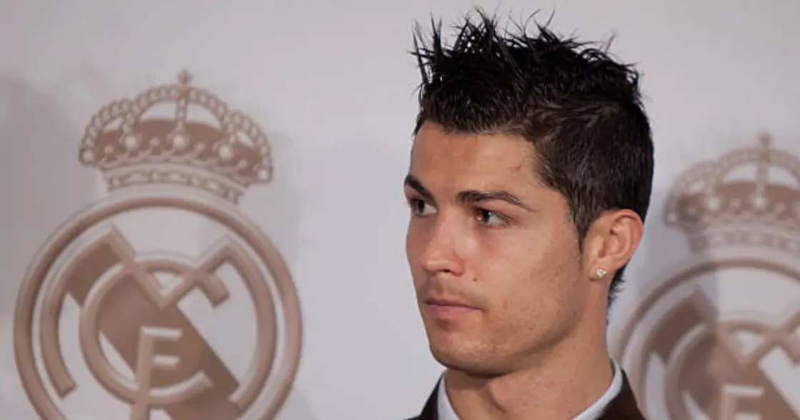 Picture of Ronaldo rocking the spiky top hairstyle