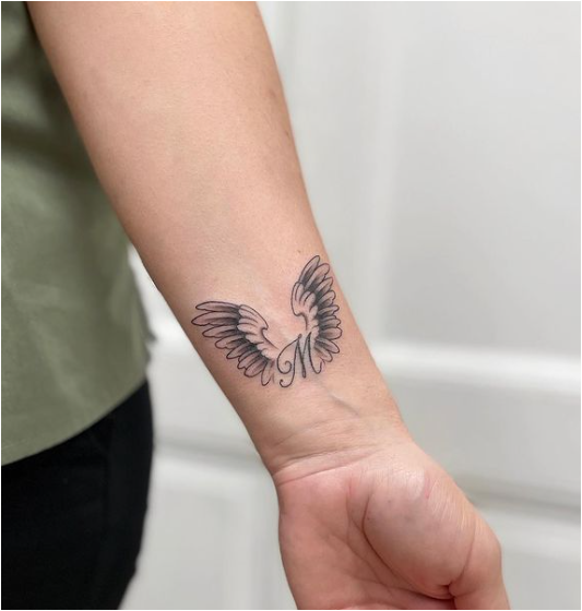 Wings Adorable Wrist Tattoo Women