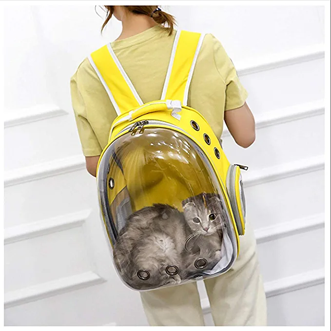 Pet Cat Dog Carrier Backpack Space Capsule Bubble -image