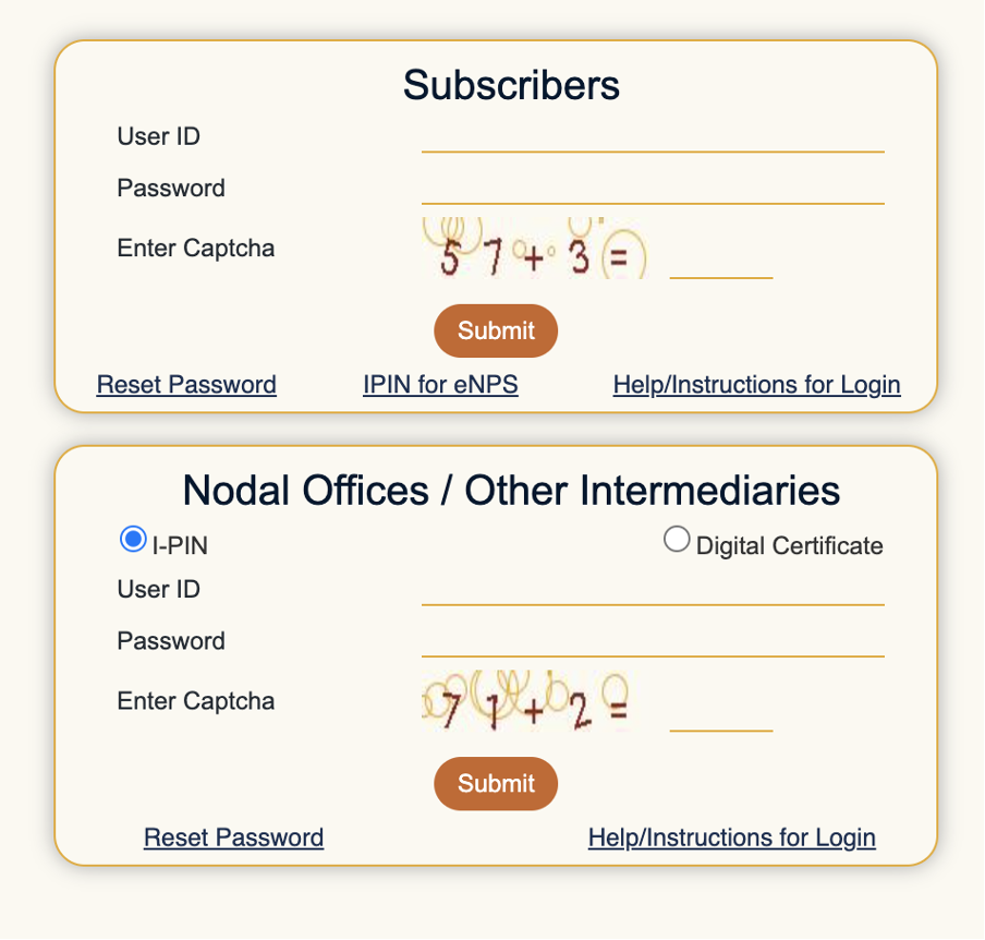 NPS Login NSDL portal