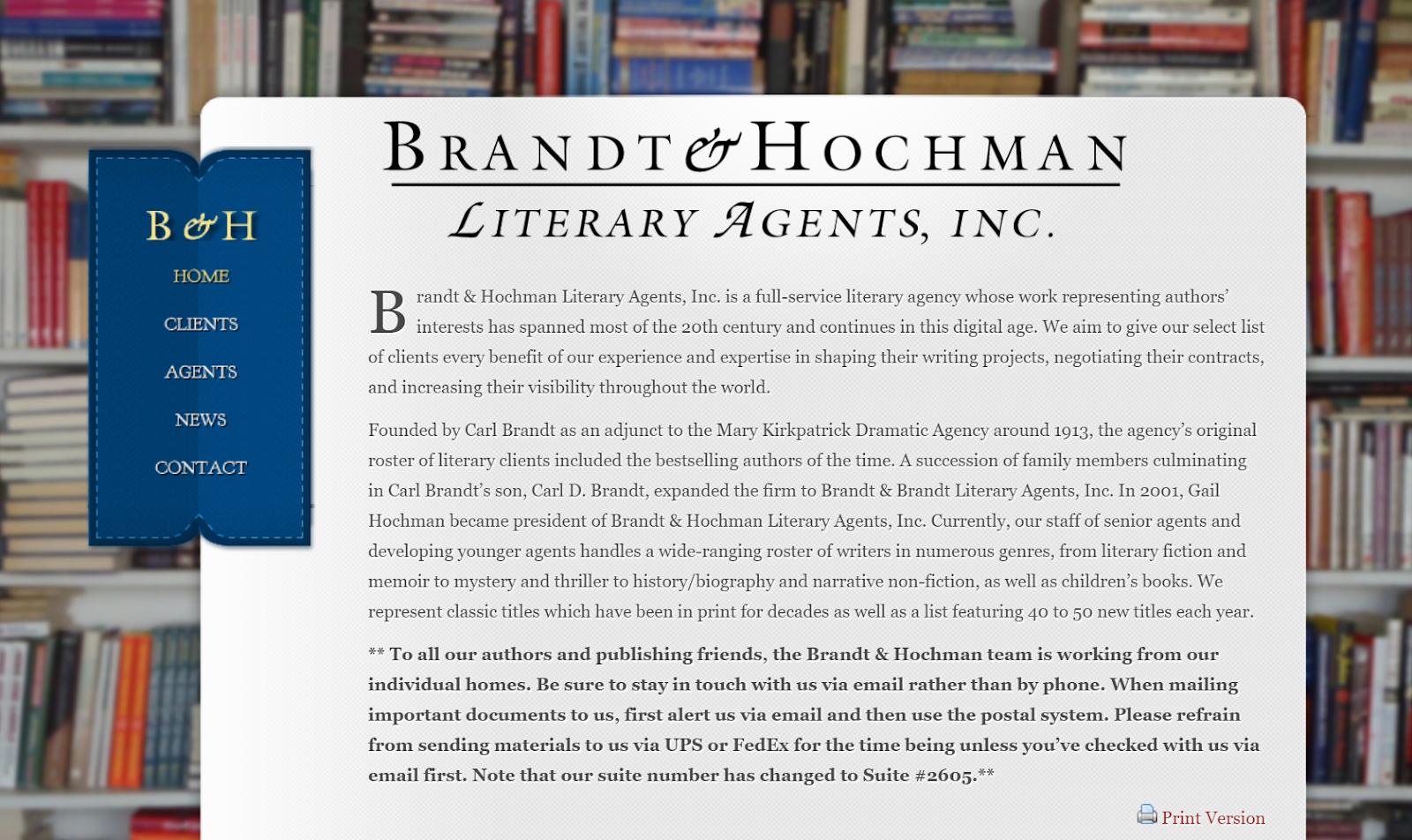 Emma Patterson of Brandt & Hochman Literary Agents, Inc.