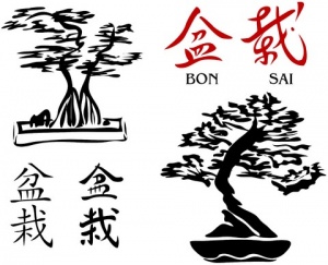 A arte do bonsai ofereça-felicidade-