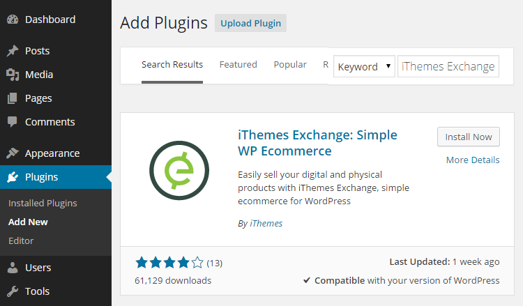 Adicionar iThemes Exchange