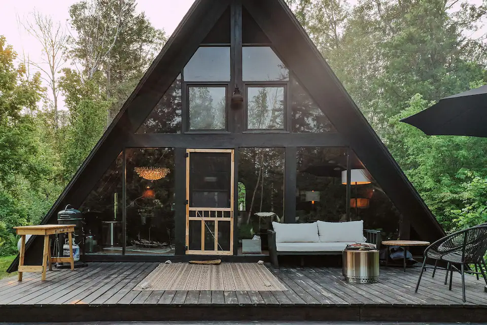 Fernside Aframe, Indian River, Michigan - A-frame Airbnb Cabin