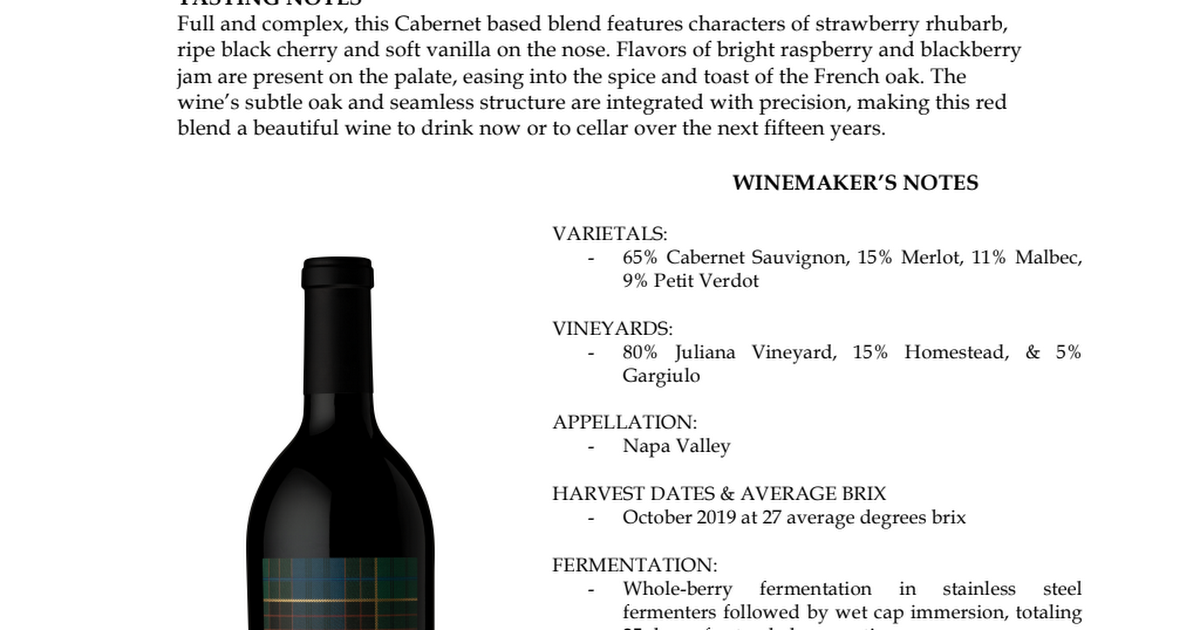 2019 Stewart Tartan Red Blend Tasting Notes Tasting Room.pdf - Google Drive