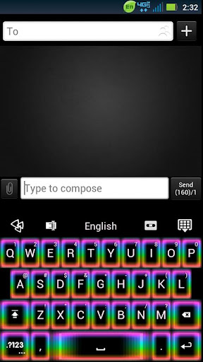 GO Keyboard Rainbow Glow Theme apk