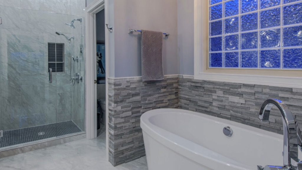 stone shower surrounds