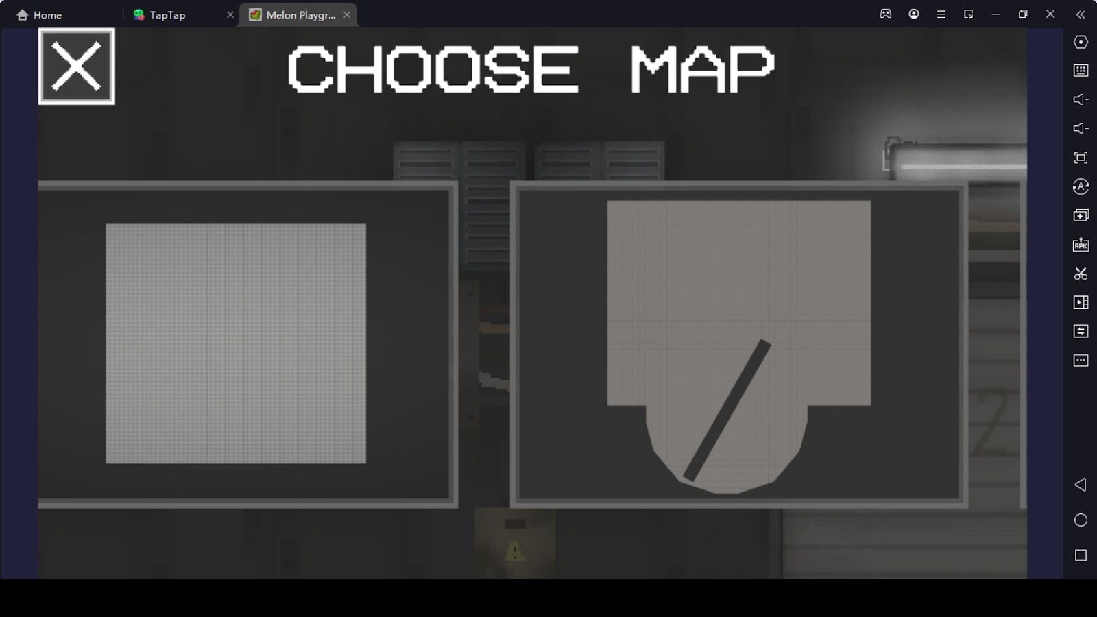 Choosing a Map in Melon Playground