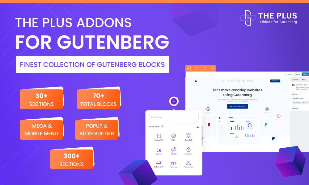 Os Plus Blocks para Gutenberg