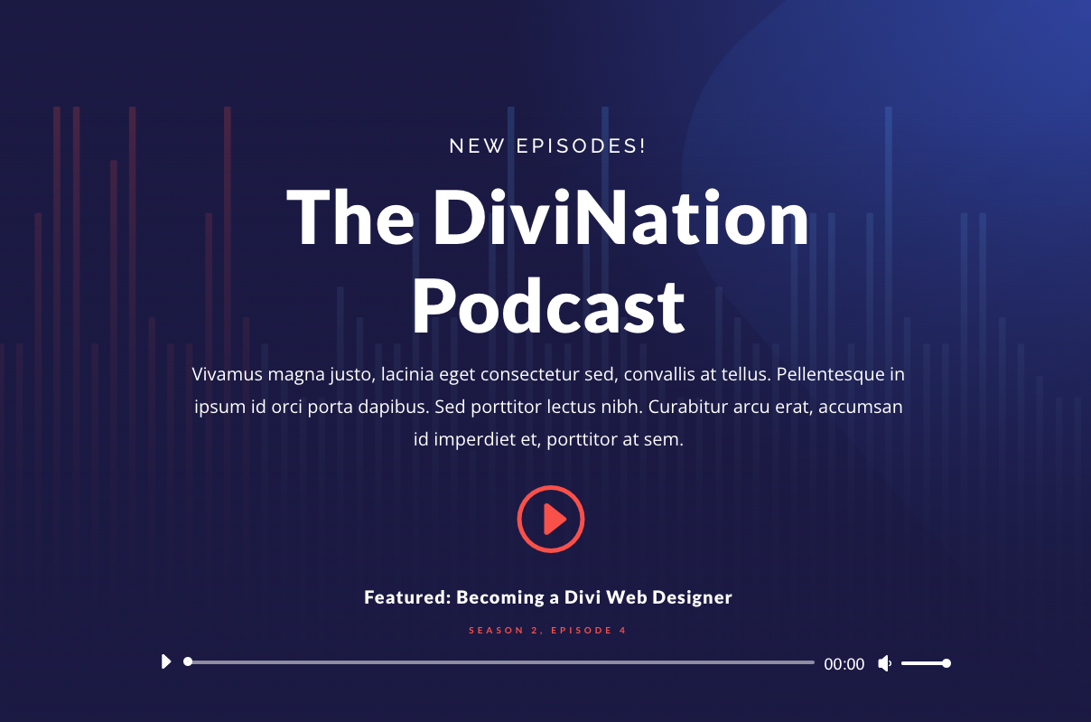 Best Podcast WordPress Theme: Divi