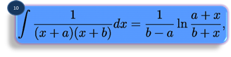 integration formula