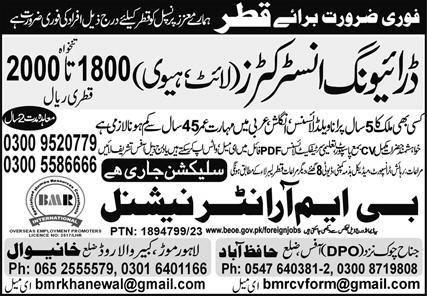 Driving Instructor Jobs Open in Qatar 2023