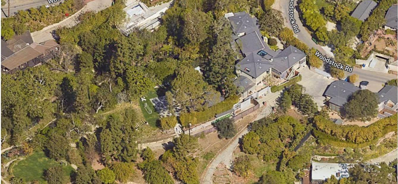 Google Maps view of Will Ferrell's house in Los Angeles