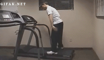 treadmill funny gif