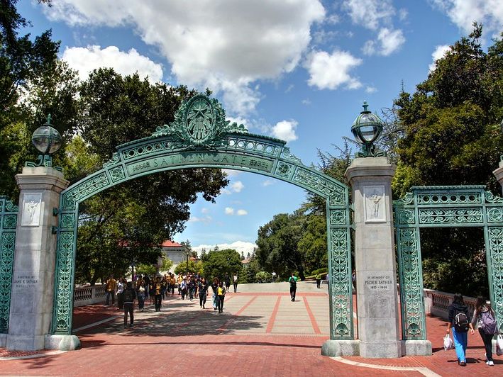 Photo: "Scenes from UC Berkeley - Sather Gate" by John-Morgan.