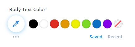 colores en Divi antes de la nueva actualización