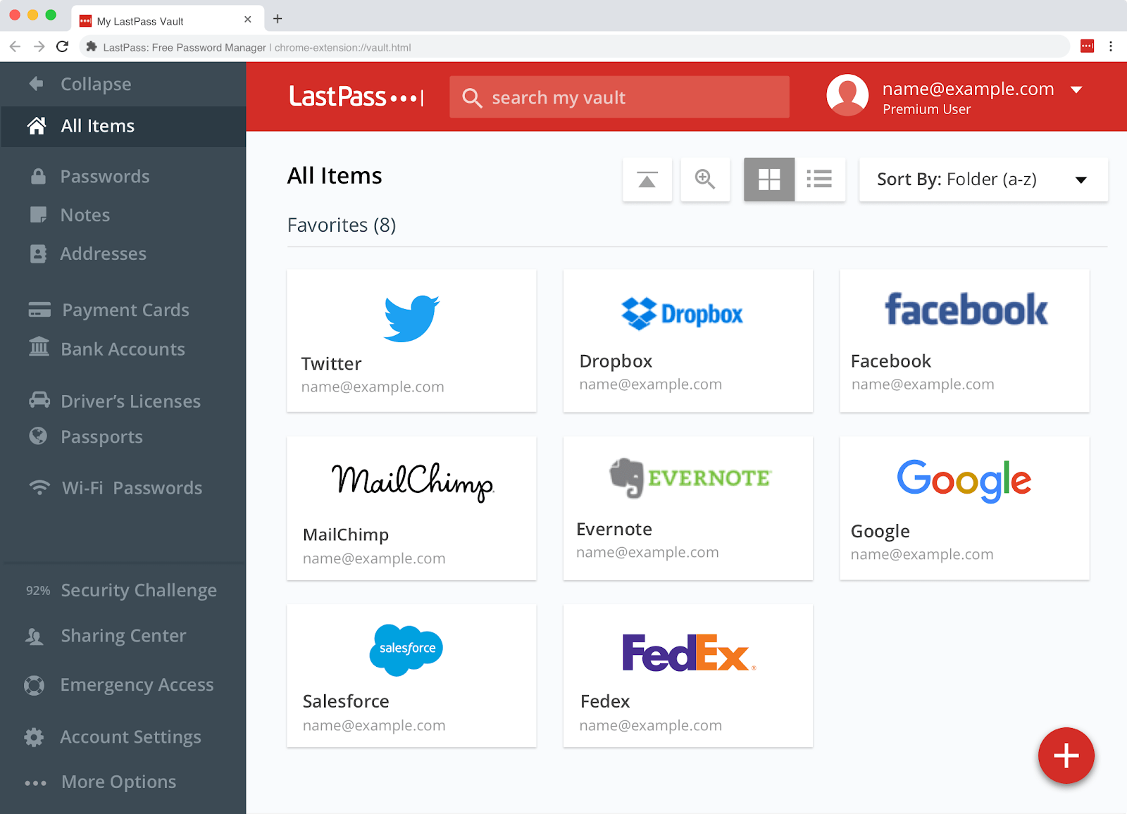 Password managers such as LastPass are great simple password management tools