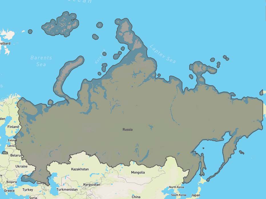 map of russia