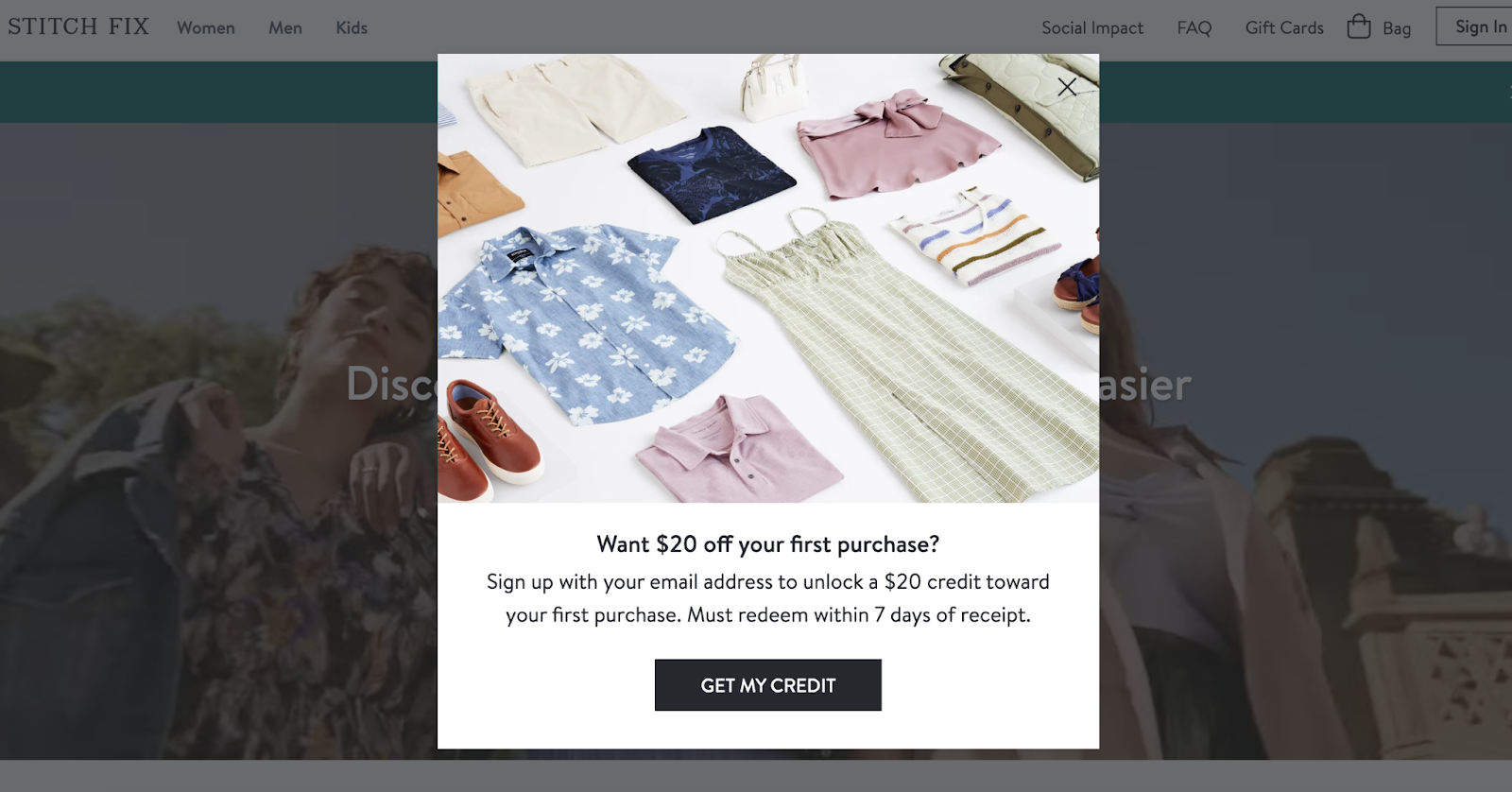 data transparency best practices, stitchfix discount in exchange for email